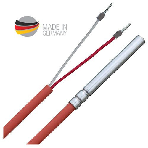 Omgevingstemperatuursensor met siliconenkabel tot 250°C, vochtdicht opgerold, PT100/ 2M lengte, ENKBTFPT100200S