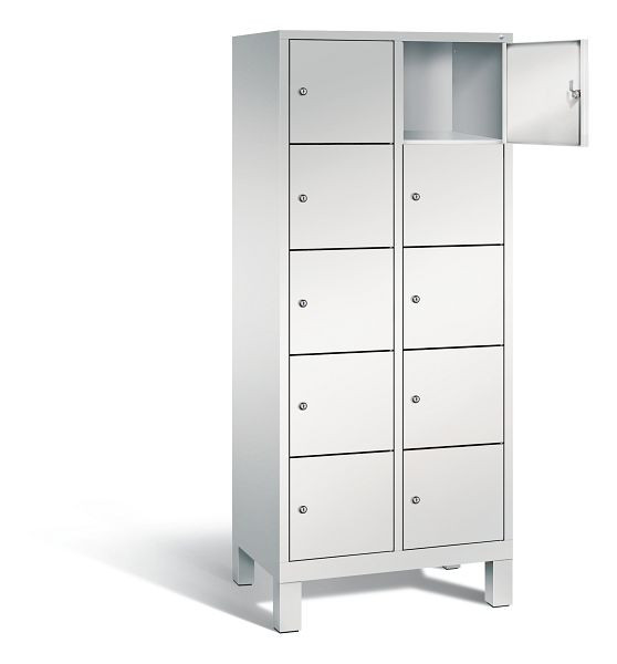 C+P lockerkast Evolo, H1850xW810xD500mm, kleur: lichtgrijs, 48010-225 S10005