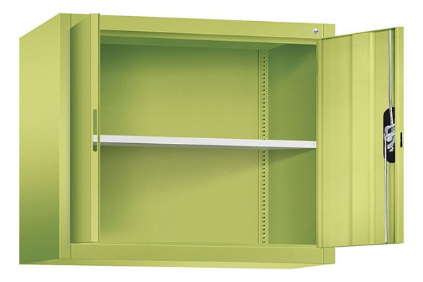 C+P opbouwkast Acurado, H790xW930xD400mm, kleur: Viridin groen / Viridin groen, verzonken handgreep, 9265-000 S10195