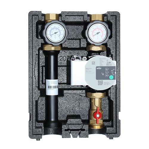 Environ EcoMix verwarmingscircuitpompgroep direct met kogelkraan en Wilo Para STG 25/8.75 hoogrendementpomp, ENECO003STG