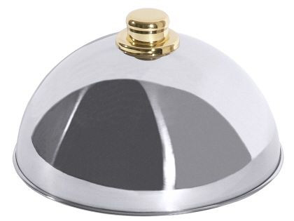 Contactplaat bel 25 cm met goudkleurige knop, 6450/250
