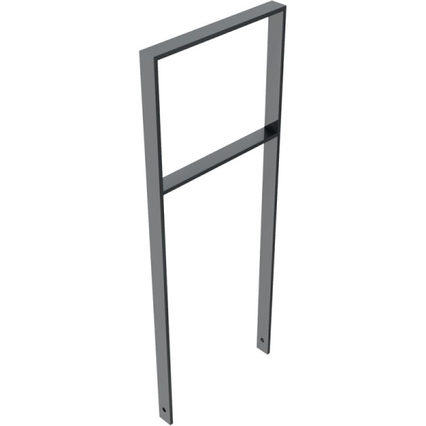 Stone HGS leunbeugel/barrière -Apelland- met dwarsbalk, 450mm /gecoat DB 703, beugel: 50 x 12 mm, 451.045b