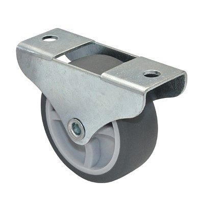 WAGNER Möbel-Bockrolle Durchmesser 50mm, STBL, verzinkt, soft, Tragkraft 50kg, VE: 10 Stück, 1075701