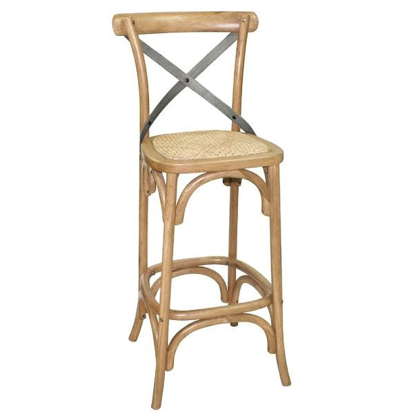 Bolero barkruk met eiken rugleuning, GG657