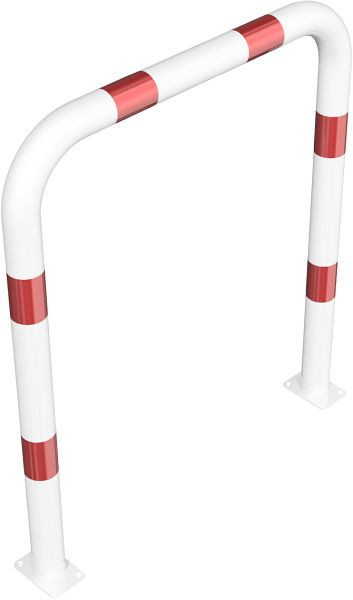Schak-stootbescherming Ø 76 x 2,6 mm zonder dwarsbalk voor plugbevestiging, totale breedte: 1000 mm, totale hoogte: 1150 mm, 477_09PB