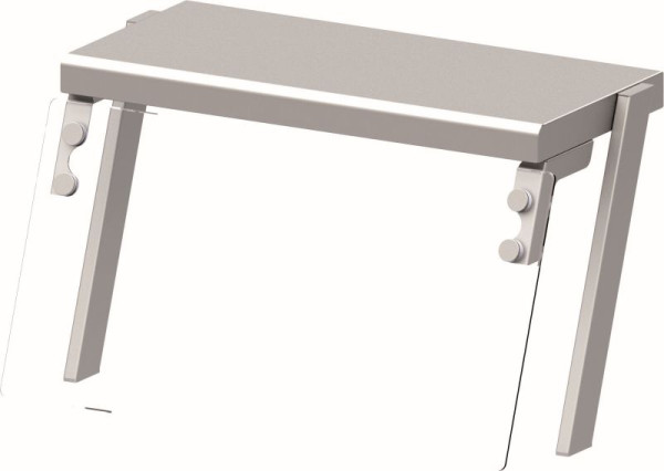 Stalgast bovenblad met glazen hoestscherm 434x450x450 mm voor voedselserveersystemen, ZS04101
