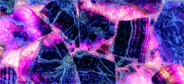 rutec Projekt voor VARDAflex Behang 480x220x20mm, natuursteen, fluoriet - kwarts, lavendel, violet, groen design element, PCFFLQ