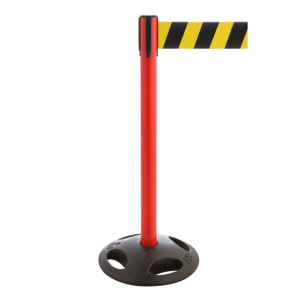 Stein HGS HGS personengeleidingssysteem -P-Line Maxi-, rood, zwart/geel diagonaal (gearceerd), met magnetisch riemeindstuk, 34175d-1704
