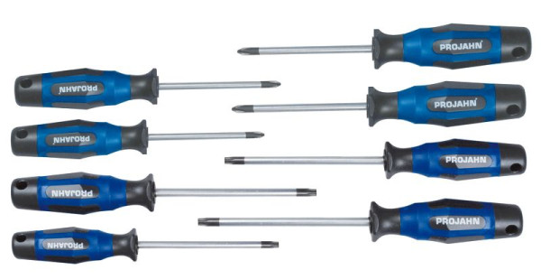 Projahn schroevendraaierset 8 stuks (PH + PZ + TX), 4624