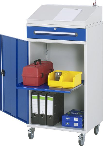 RAU zijkast sta bureau - model 02, B650 x D520 x H1235/1345 mm, 07-650-M02F.11