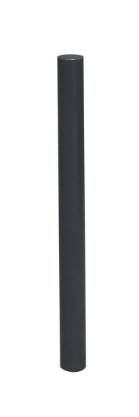 Schake-stijlpaal stalen buis Ø 89 mm, met platte kop, stationair, voor betonverankering met grondanker, totale lengte ca. 1300 mm, zonder oog, 4084B
