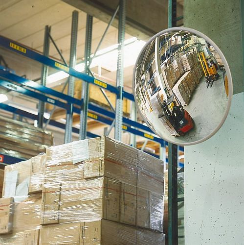 Moravia spionagespiegel, van acrylglas voor binnen en beschermde buitenruimtes, Ø: 700 mm, 311150