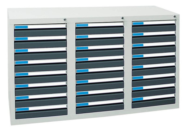 stumpf ladekast serie ESTA, RAL 7035/7016, 24 laden (24x100 mm), 7603171