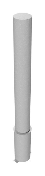 Schake afzetpaal type 40192 -afneembaar-, zonder sluiting, stalen buis Ø 193mm, totale lengte: 2000mm, thermisch verzinkt, 40192H