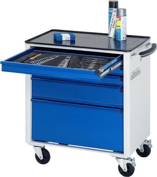 RAU gereedschapswagen serie adlatus model 7300, B700 x D500 x H795 mm, incl. metalen steun, 02-7300.11