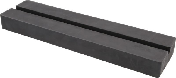 KS Tools rubberen pad 09 met groef voor hefplatforms, 373 x 100 x 35 mm, 160.0484