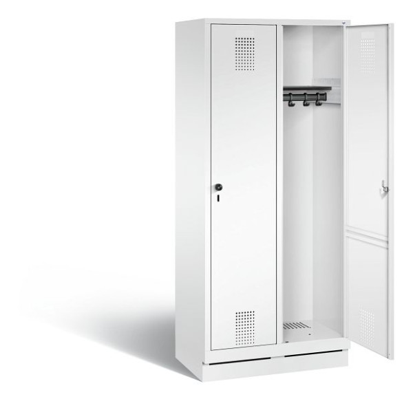 C+P garderobe Evolo, H1800xW810xD500mm, kleur: verkeerswit, 48020-22 S10712