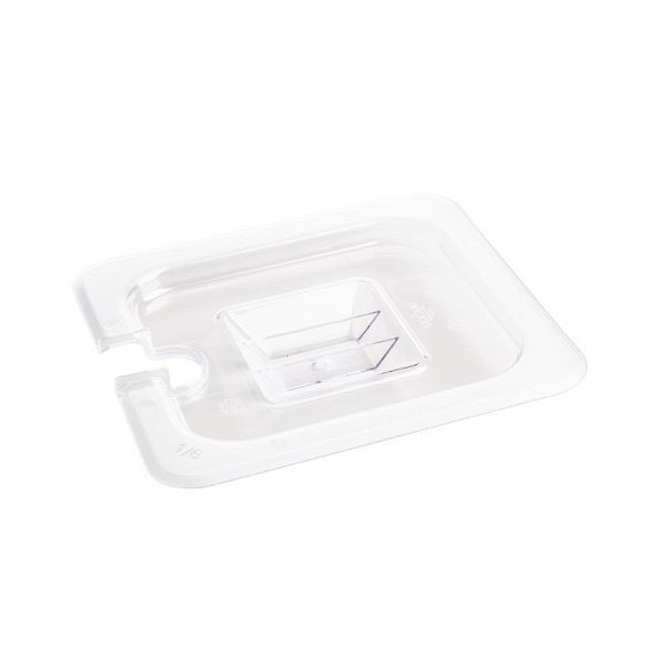 Vogue polycarbonaat deksel met lepeluitsparing GN1/6, U254