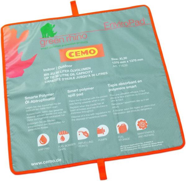 Cemo olie-drainagemat XL30, 137 x 137 cm, 11639