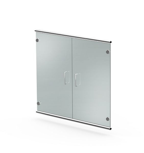 Kerkmann voordeuren van gesatineerd ESG-glas, 2 OH, Artline, B 750 x D 4 x H 680 mm, glas, 13739382