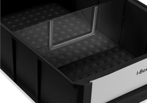 DENIOS verdelers voor schapdozen pro-line C1-3 B, PP, zwart, 4 stuks, 265175