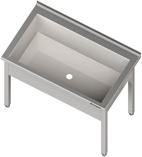 Stalgast wasbak, hoogte 850 mm, met bak, bakhoogte 300 mm, met opstaande rand, gelast