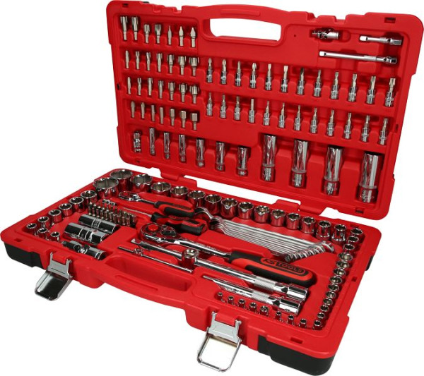 KS Tools 1/4"+1/2" CHROMEplus dopsleutelset, 151-delig, 958.0751
