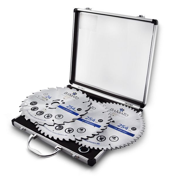 BAMATO 3-delige HM cirkelzaagbladenset, diameter 254 mm, SBS254SET
