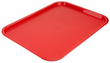 Contacto fastfooddienblad 40 cm rood polypropyleen, 40x30cm, 5353/401