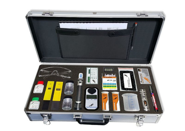 Hamma-testkoffer voor het testen van koelsmeermiddelen Premium, 2201003