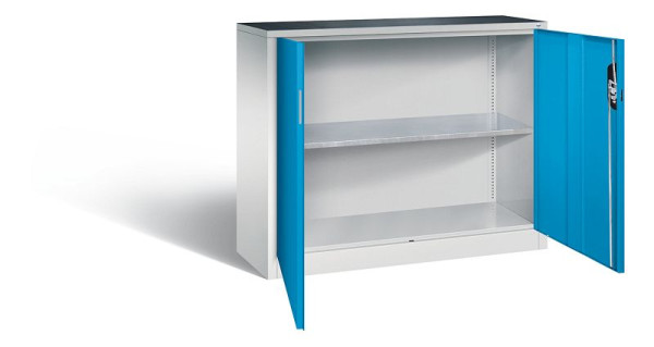 C+P gereedschapskast Acurado, H1000xB1200xD400mm, kleur: lichtgrijs/lichtblauw, verzonken handgreep, 8830-000 S10207