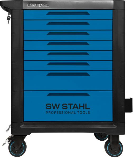 SW-Stahl professionele werkplaatswagen TT801, blauw, niet uitgerust, 07100L
