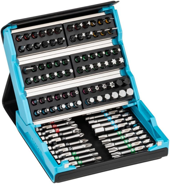 Hazet SmartCase bitset, volle zeskant 6.3, sleufprofiel, Phillips profiel PH, Pozidriv profiel PZ, aantal gereedschappen: 96, 2200SC-3