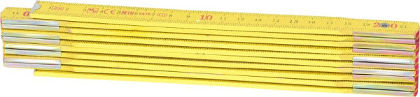 KS Tools houten duimstok, geel, 2m, 300.0060