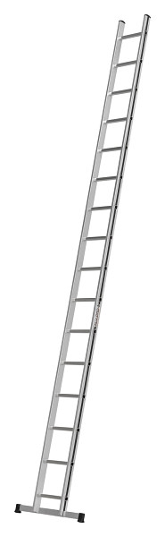 ALU-PRO Sprossenanlegeleiter, 16 Sprossen, Länge 4,54 m, 7001116