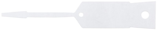 KS Tools sleutelhanger, blanco, verpakking van 500, wit, 500.8018