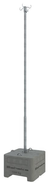 Schake kabelmanagementmast SET bestaande uit: 1 x betoninstallatieapparaat, 1 x rek, 1 x kabelkroon, 35362-SET