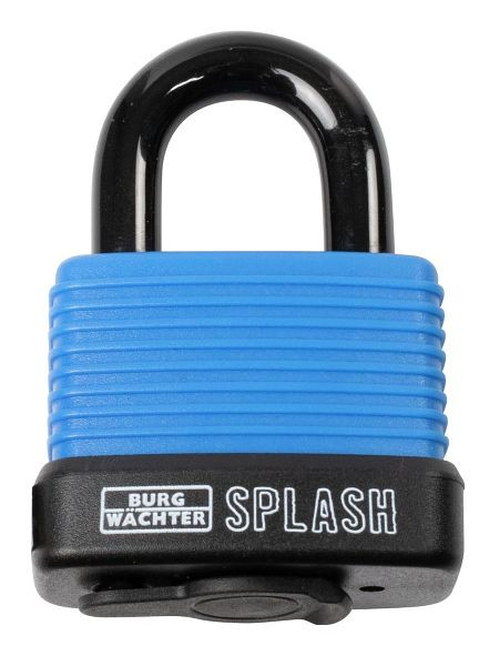 BURG-WÄCHTER cilinderhangslot Splash 470 45 Blauw SB, 2 x sleutels, HxBxD (buiten): 69 x 48,8 x 27mm, VE: 5 stuks, 39971