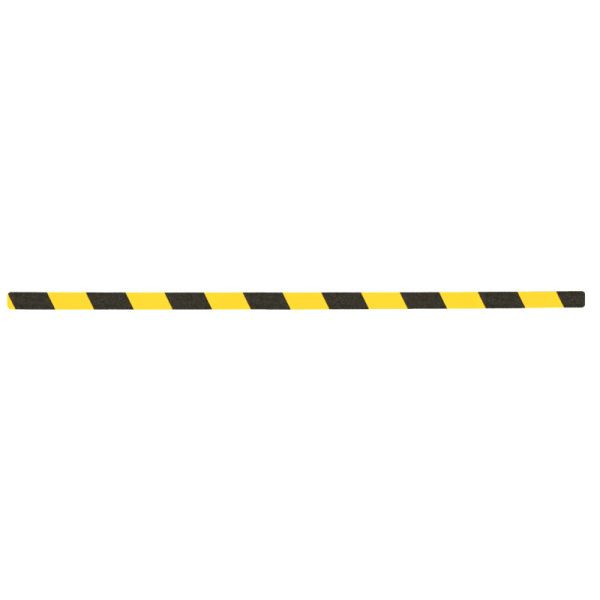 m2 Easy Clean antislipbekleding, zwart/geel, losse stroken 25x800mm, VE: 10 stuks, M3WV100251