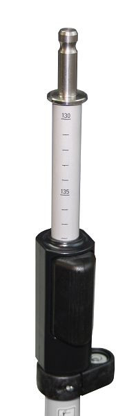 NESTLE prismastok, aluminium stok, drukklem, 130-215cm, met libelle en wilde kegel, 14014000