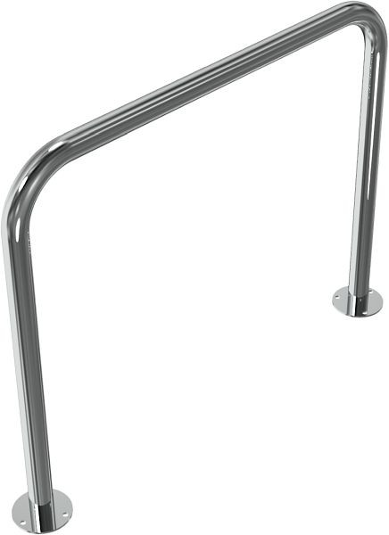 Schake RVS beugel Ø 48 mm voor deuvelbevestiging, zonder traverse, totale breedte 1000 mm, 449_12P
