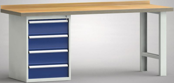 KLW professionele werkbank - 2000 x 700 x 845 mm L x D x H, WP515N-2000M45-E0804