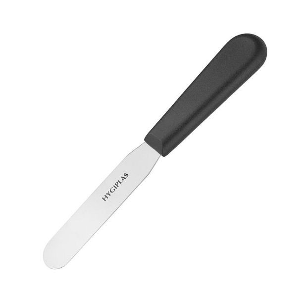 Hygiplas paletmes recht 10cm zwart, D401