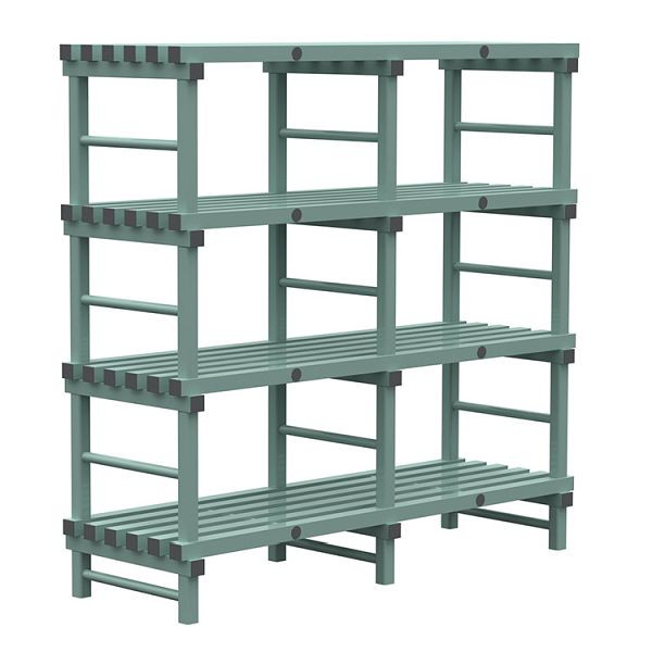 REA Euro plank 1800x600x1750mm, 4 staanders met 450mm tussenruimte, 308.164
