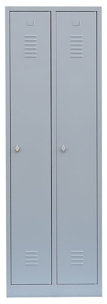 Lüllmann stalen kledingkast / kledingkast, 1800 x 600 x 500 mm, lichtgrijs/lichtgrijs, 510120