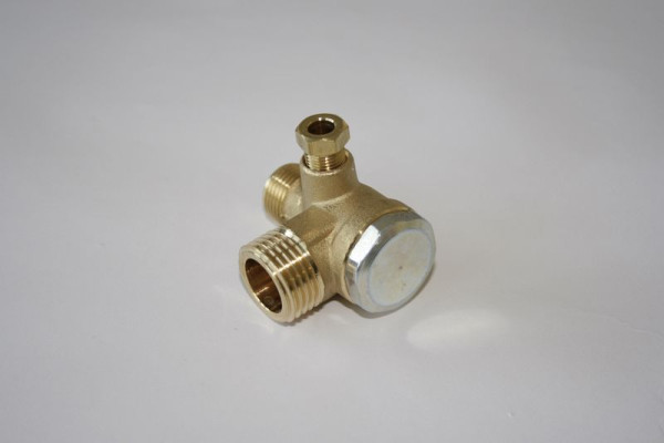 ELMAG terugslagklep - ketel: AG 1/2', leiding: AG 3/8' voor flens DL, geschikt voor BERNERCOMP. 10-08-165 Artikel 48908, 9010601