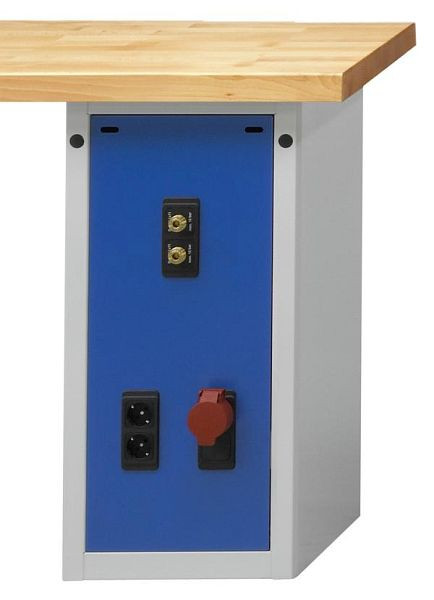 ANKE energieblok energievoorziening; 380x615; 1xDoppelsteckdose; 1xCEE-aansluiting met deksel; 2xSchnellkupplung