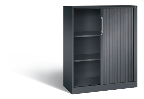 C+P rolluikkast Asisto, H1310xB1000xD435mm, kleur: zwart-grijs, beugelgreep, 3 niveaus, 143032-000 S10074