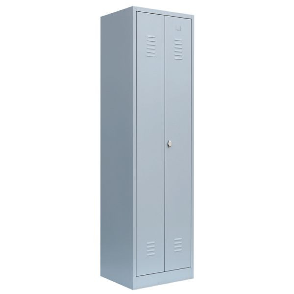 Lüllmann multifunctionele locker, 2 compartimenten, 1800 x 500 x 500 mm, lichtgrijs, 510700