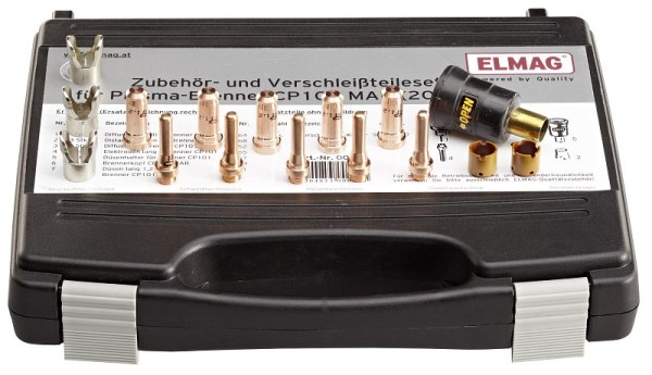 ELMAG accessoire- en slijtdelenset voor plasmatoorts CP101 MAR (20-60 ampère) voor PLASMA SOUND PC 6061/T, 00056